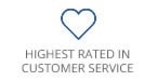 highest rated in customer service