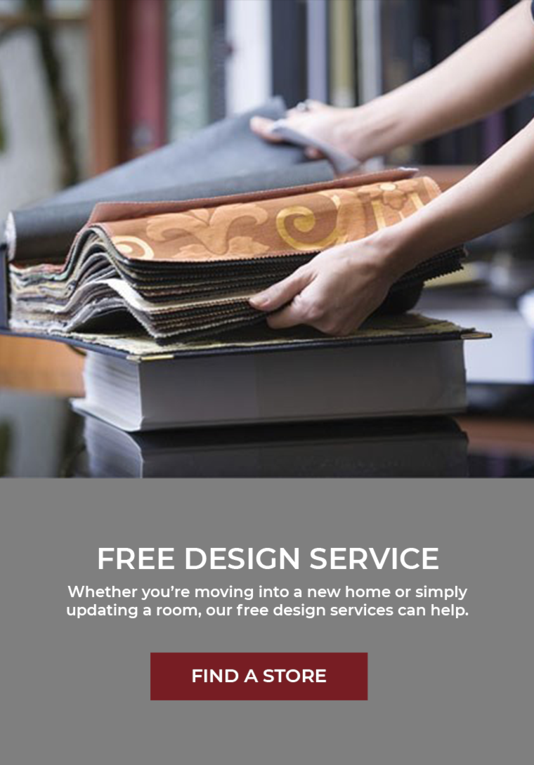 Free design service. Find a store.