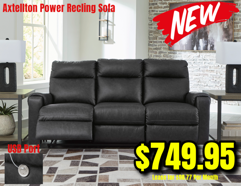 Amazing Value!! 3410587 Axtellton Power Reclining Sofa. 