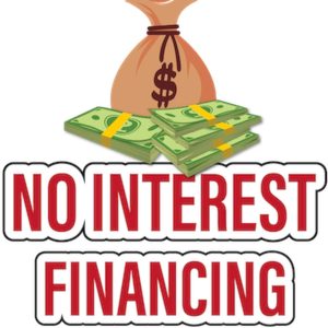 no interest financing