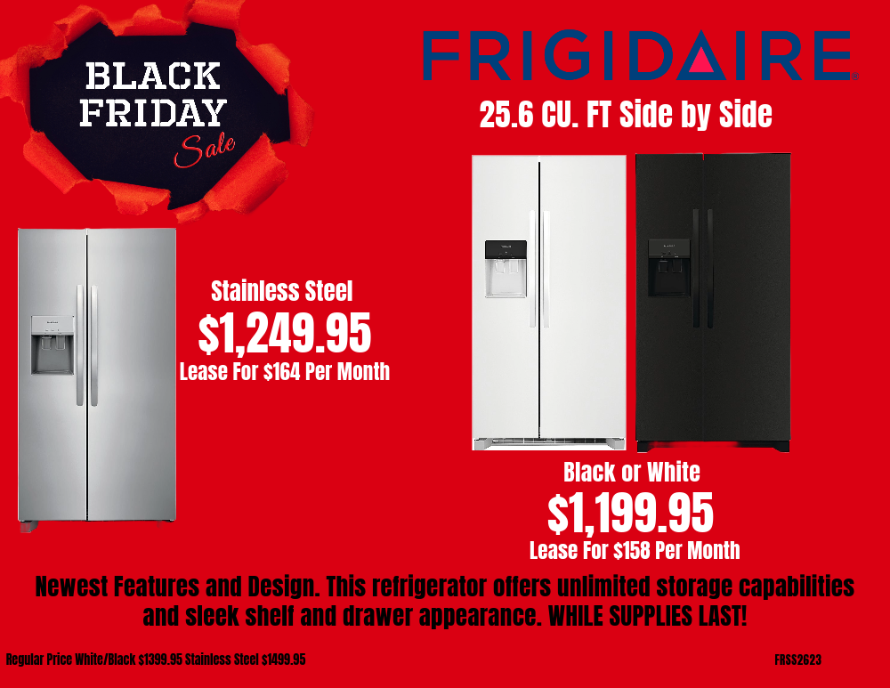 Frigidaire Refrigerators, hundreds off savings