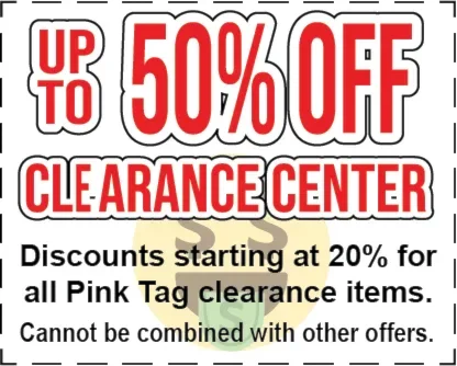 Up to 50% off clearance center