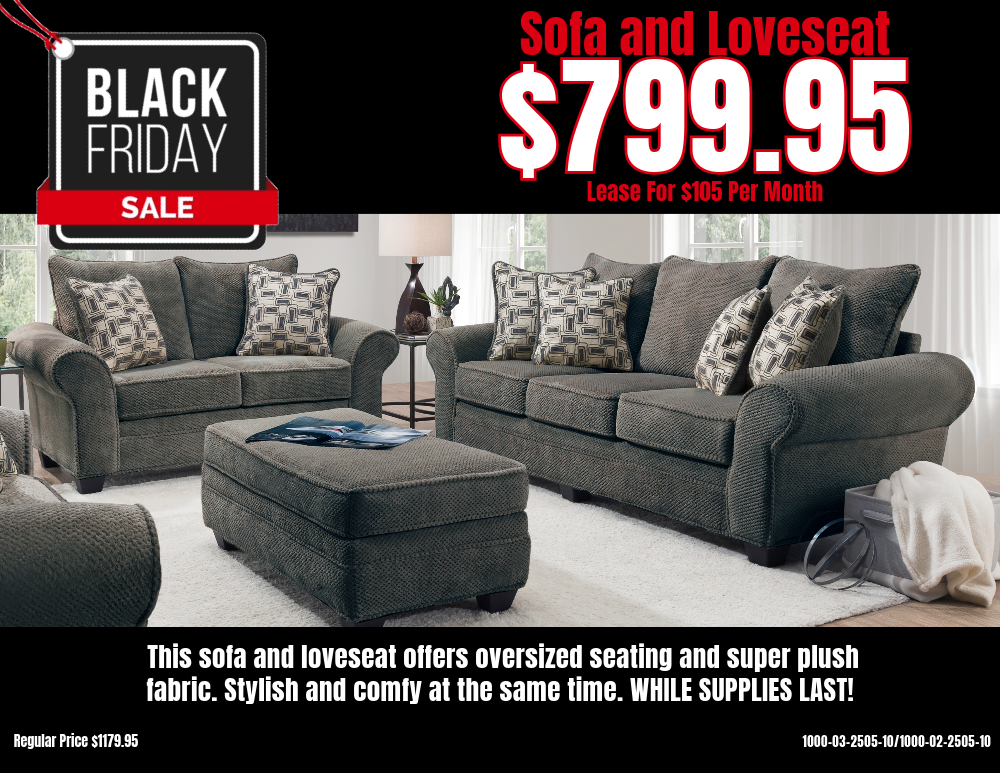 Behold Home Oversized Sofa and Love Seat