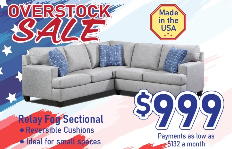 Relay Fog Sectional - $999