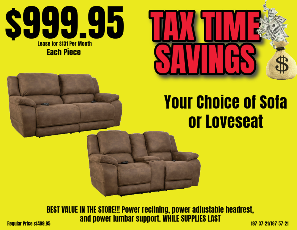 Best Value!! Power Reclining Sofa or Loveseat