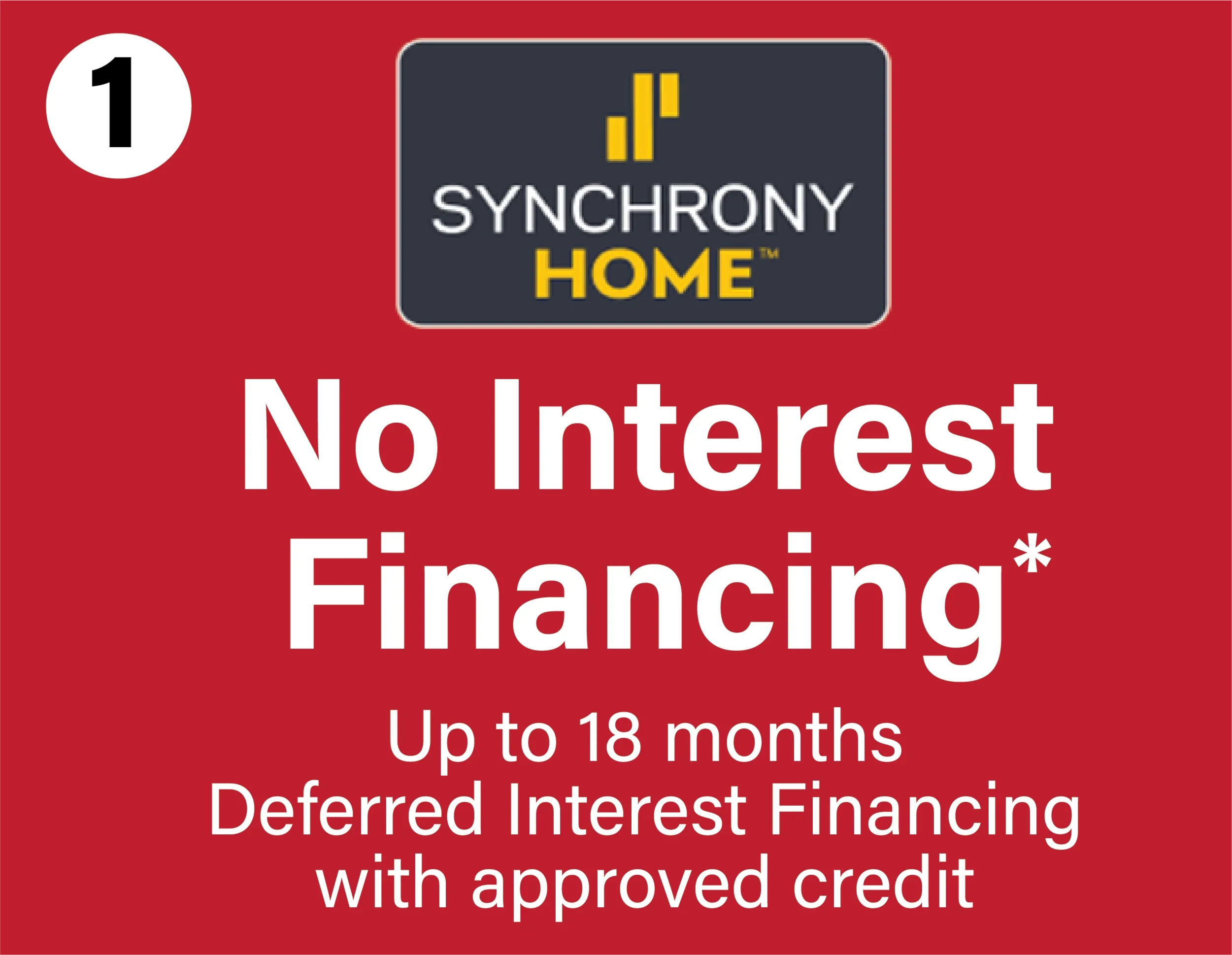 no interest financing