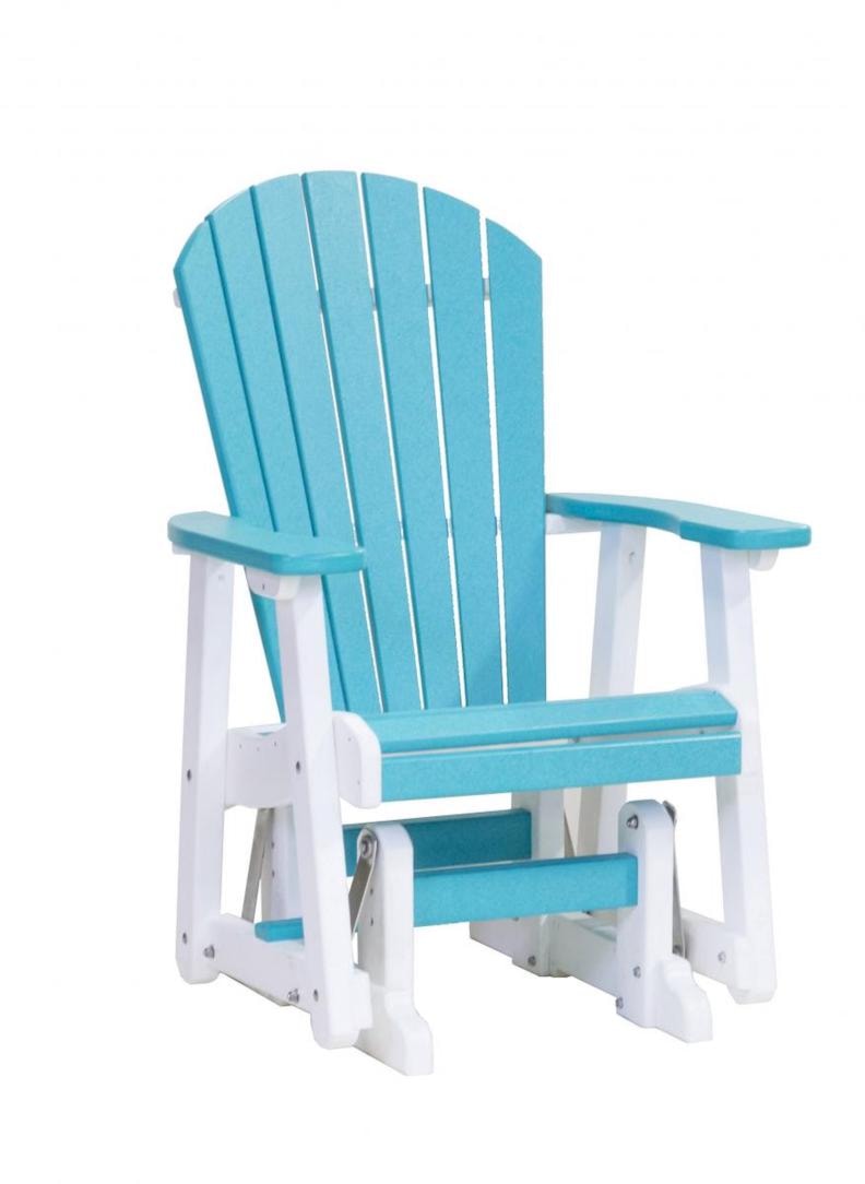 Blue and white chair