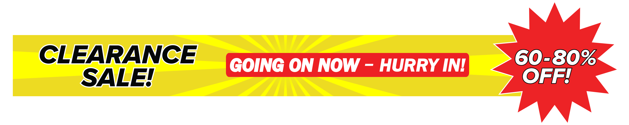 Kaplan's Clearance Sale Banner
