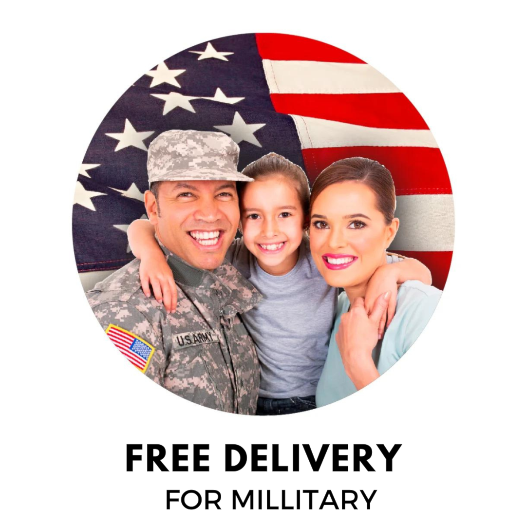 free delivery for retired and active military