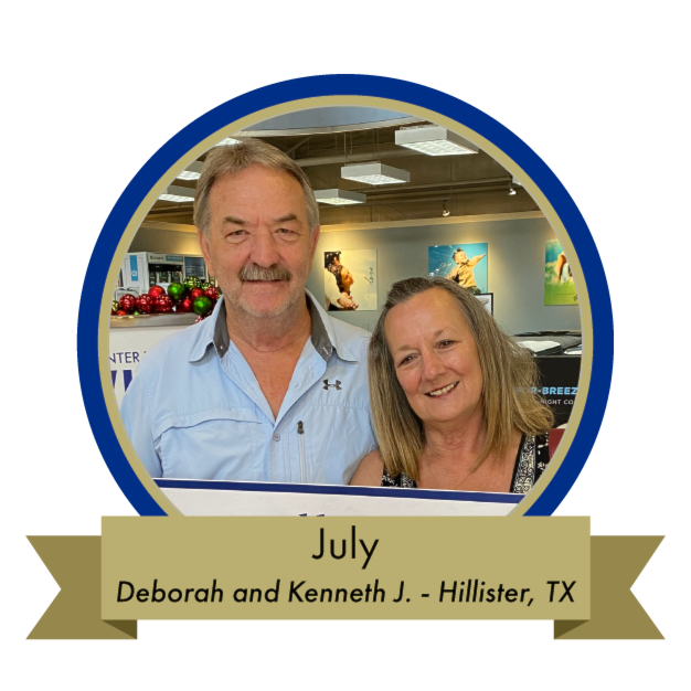 Deborah and Kenneth J. - July Winner