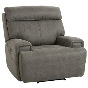 oversized grey recliner