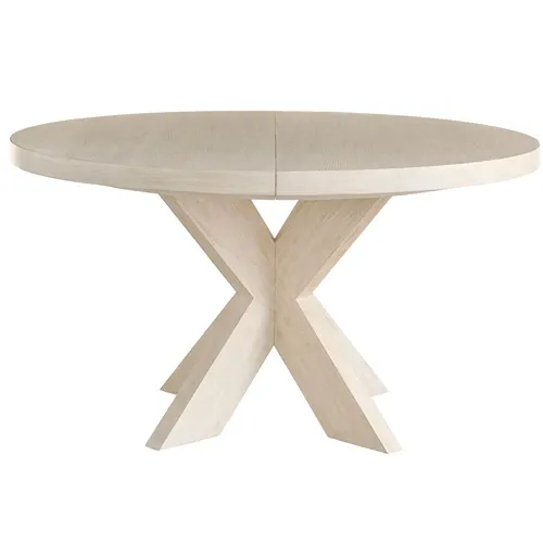 light wood round dining table