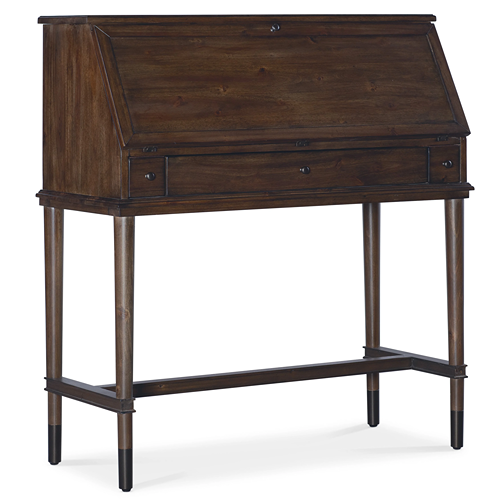 dark wood tone secretary desk