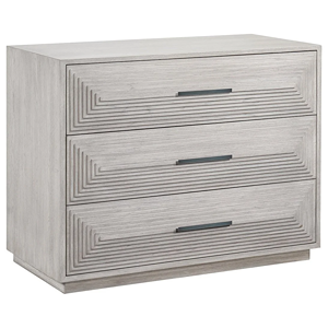 grey 3-drawer accent chest