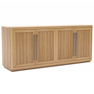 4 door light wood tv stand