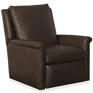 dark brown leather arm chair recliner
