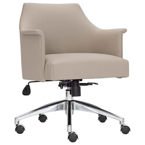 upholstered swivel office chair with wheels
