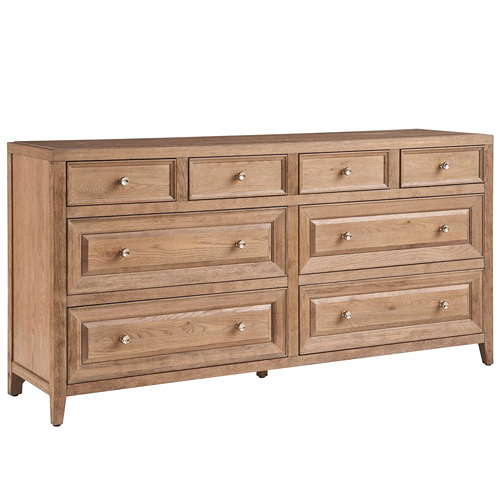 light wood tone 8-drawer dresser