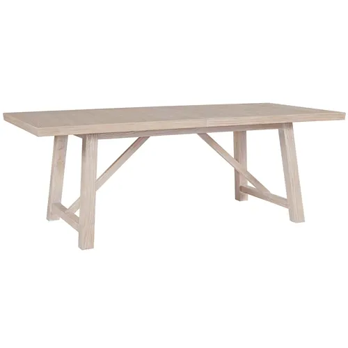 light wood rectangular dining table