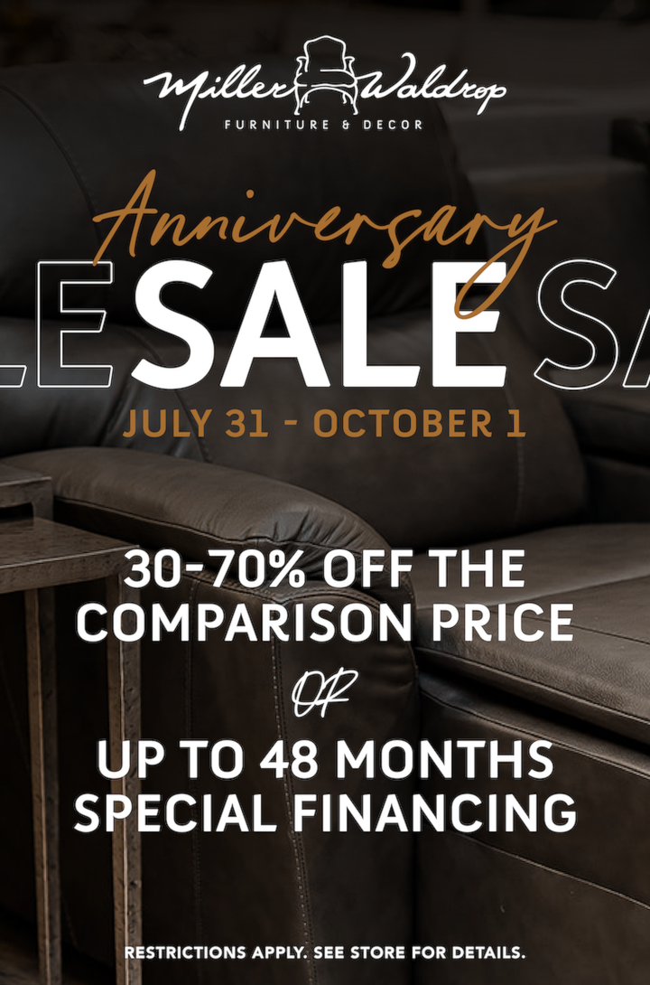 Anniversary Sale - July 31 through Oct 1