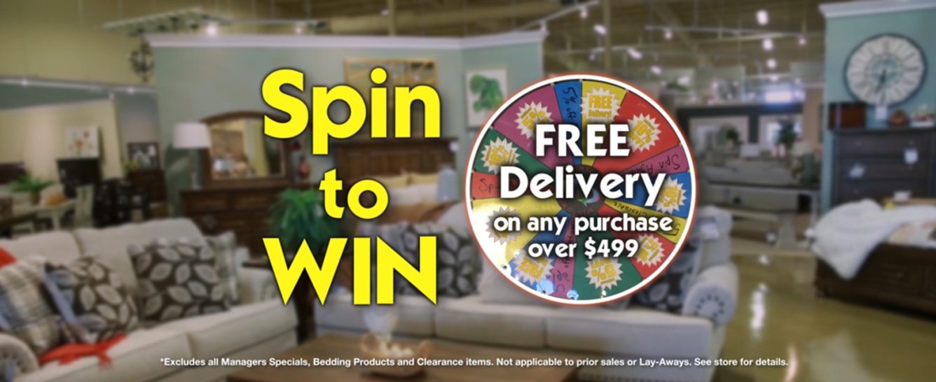 Wheel of Furniture Giveaway! Arwood's Furniture Warrensburg, Sedalia, Knob Noster, Whiteman