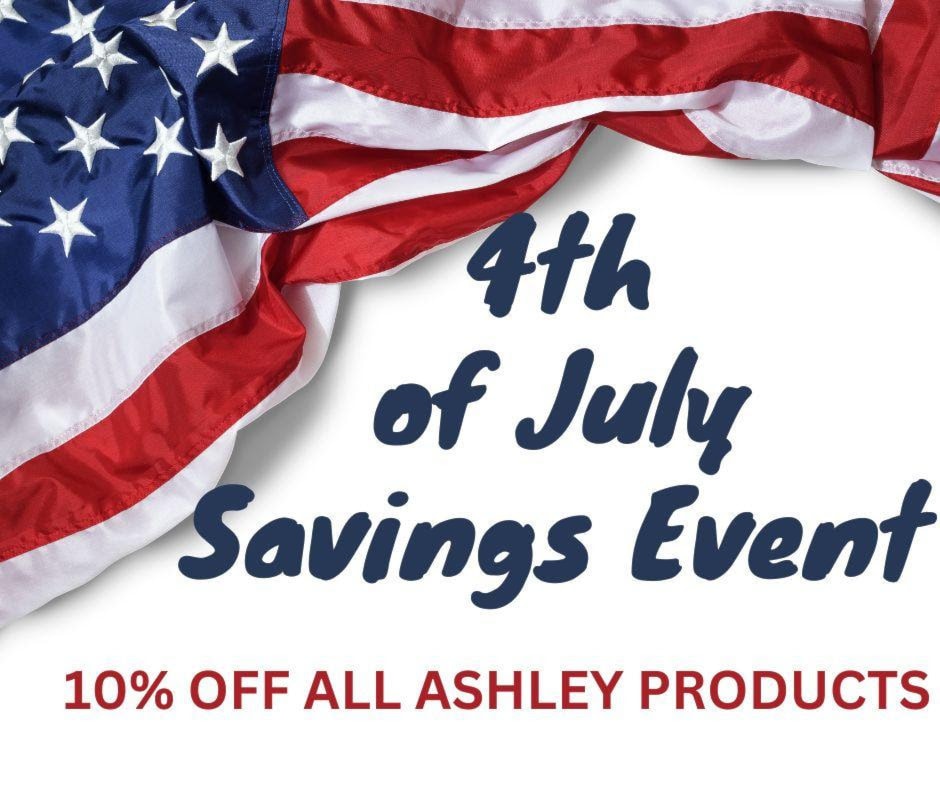10% off all Ashley Products