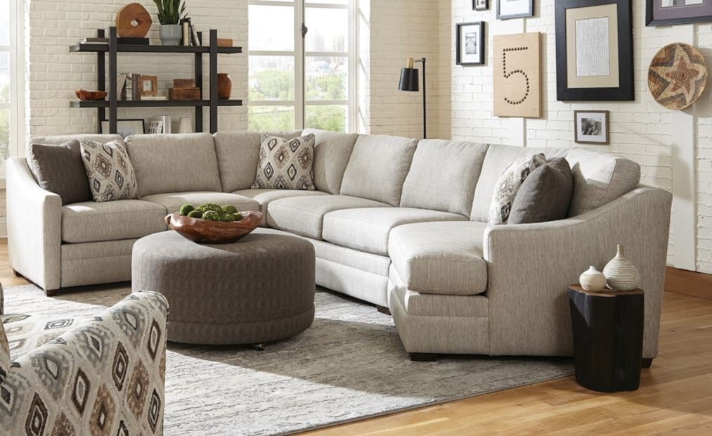 Grey Sofa with Accents