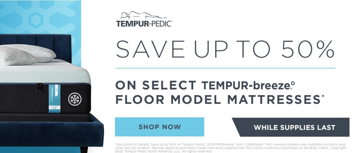 Tempurpedic Floor Sample Sale