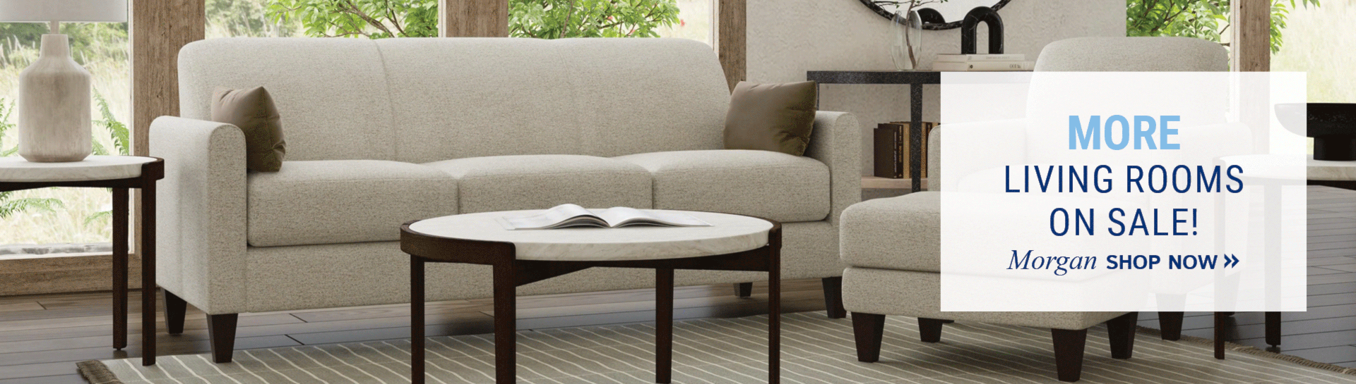 MORE Living Rooms on Sale! Shop Now.