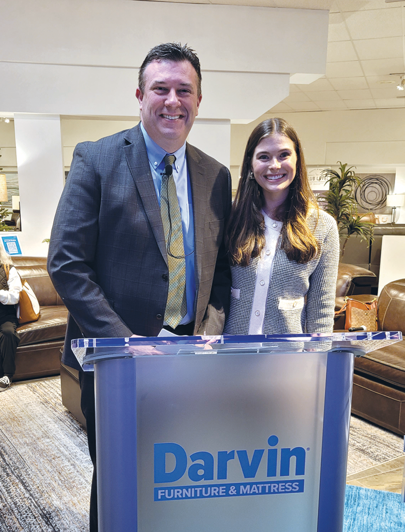 2022 Darvin Furniture & Mattress's 102nd Anniversary Furniture Giveaway - Left is Will Harris President of Darvin