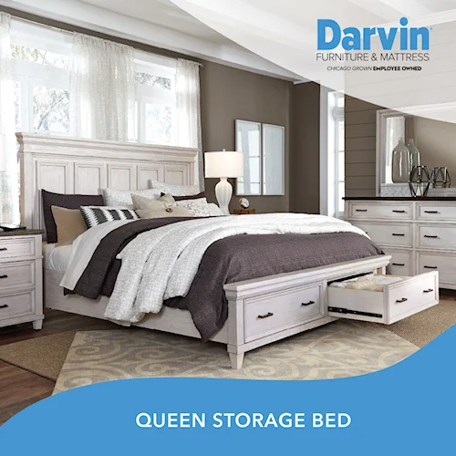 Queen Storage Bed with USB Ports