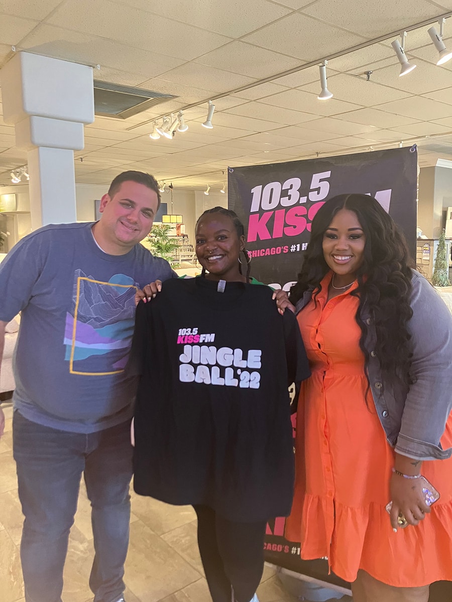 2024/June- Keke & Jason from 103.5 Kiss FM event at Darvin Furniture & Mattress Spin to Win