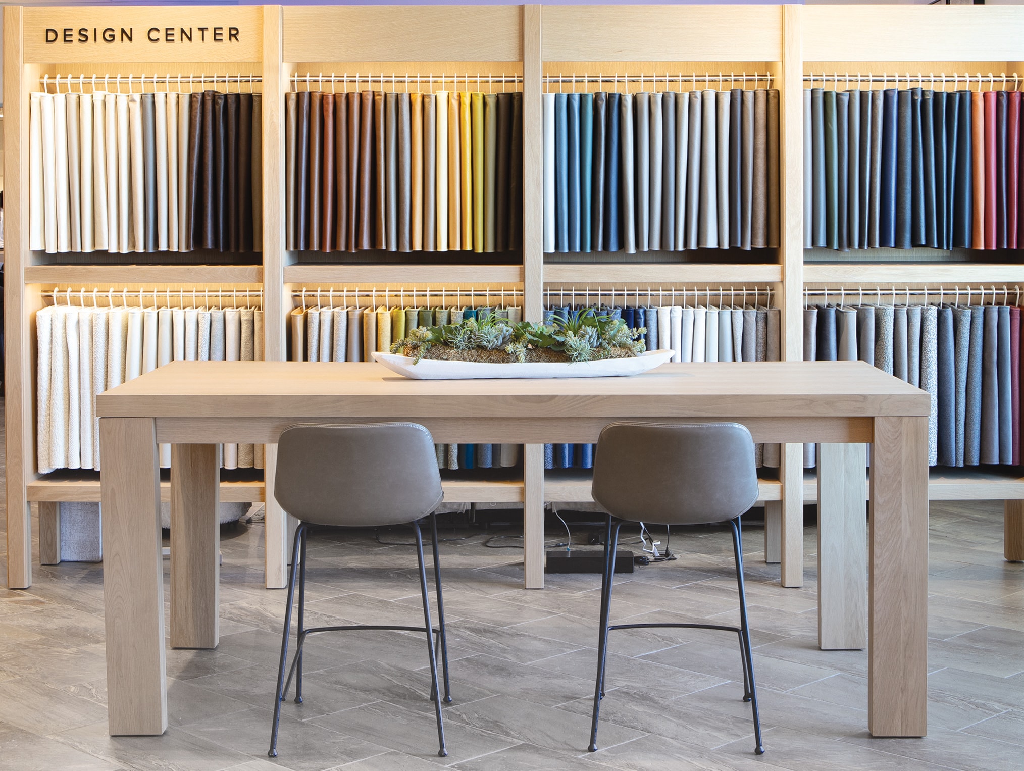 Hundreds of fabrics and finishes