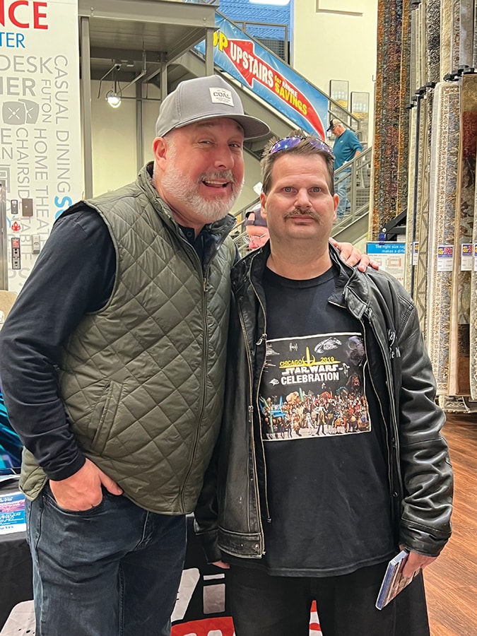 2023 WLS Tim Virgin at Darvin Furniture & Mattress Event Oct 7