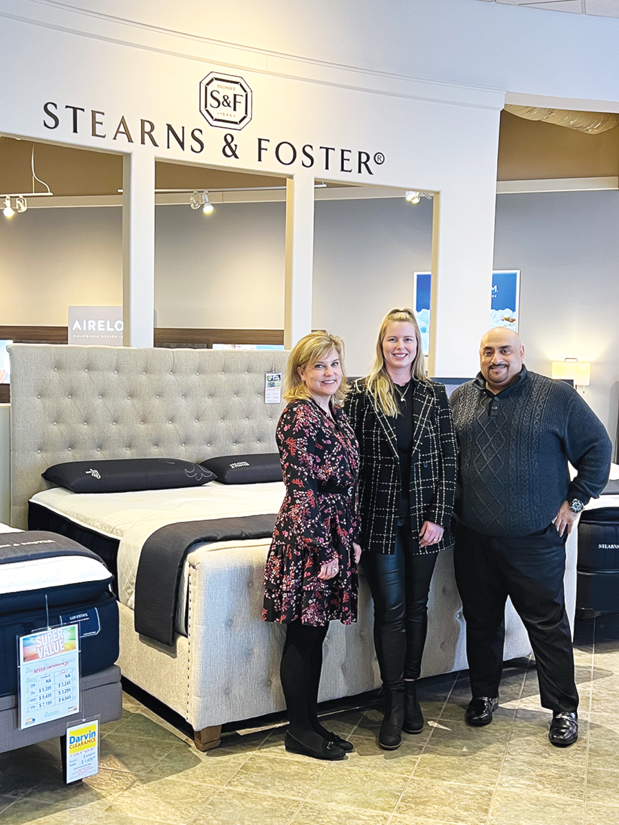 March 2022 - Slumber Party at Darvin Furniture & Mattress with Tempurpedic Reps and Hanny Diab, VP of Merchandising and Business Development