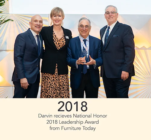 2018 - Darvin receives National Honor 2018 Leadership Award from Furniture Today