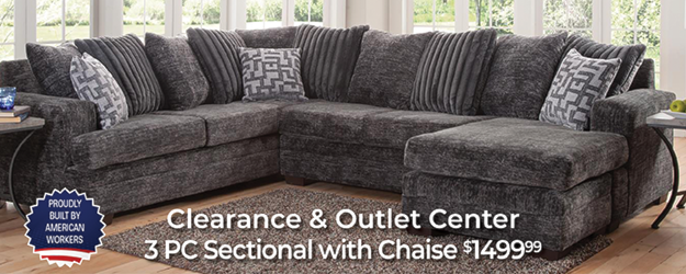 Clearance and Outlet 3 PC Sectional