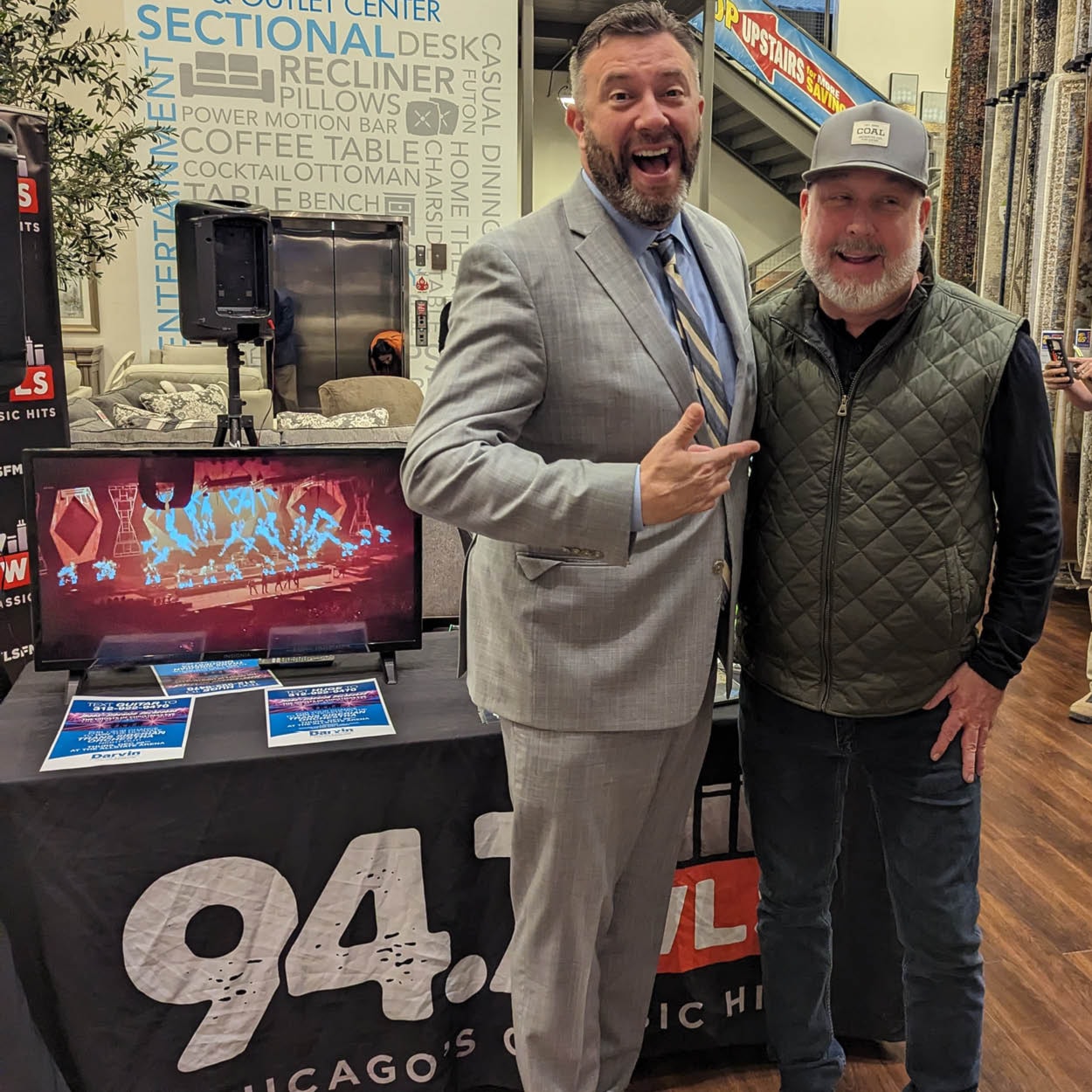 Oct 7th 2023 - Darvin Furniture hosts event with 94.7 and Tim Virgin