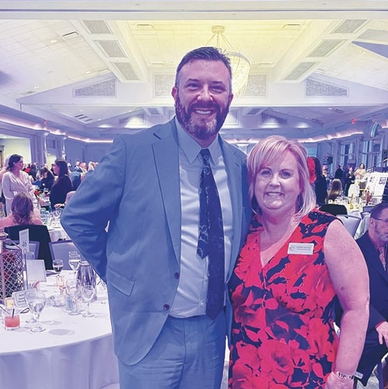 Will Harris president of Darvin and Lorri Nagle fro Crisis Center of South Suburbia