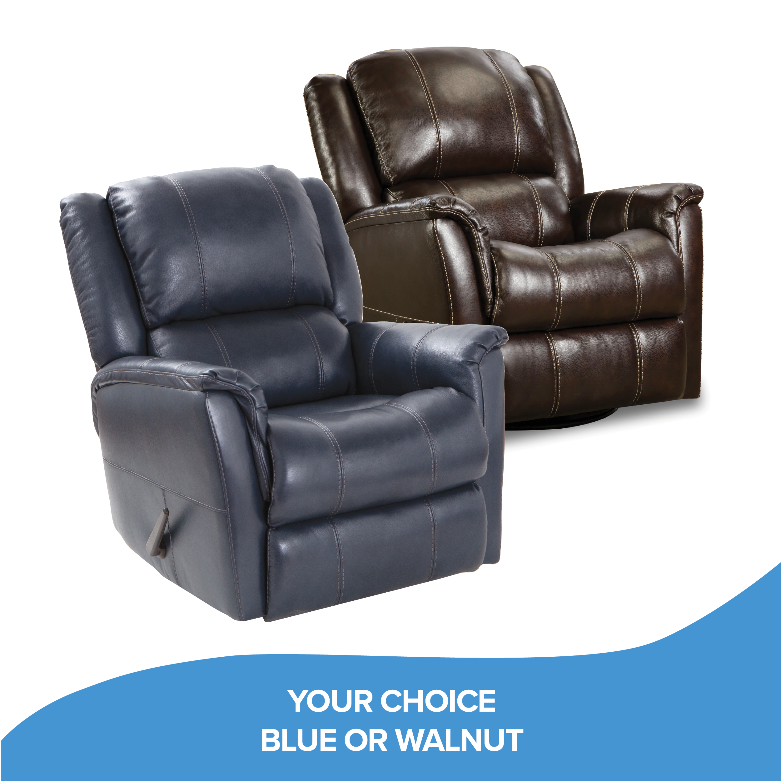 Leather Swivel Glider Recliner