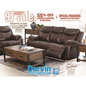 Sept 2017 - Darvin® Furniture 97th Anniversary Giveaway Registration Starts, 
$200,000 In Prizes Available