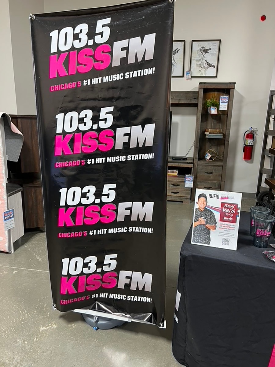 2024 - May 24 - Memorial Day Event at Darvin Furniture & Mattress with Rufio from 103.5KissFM
