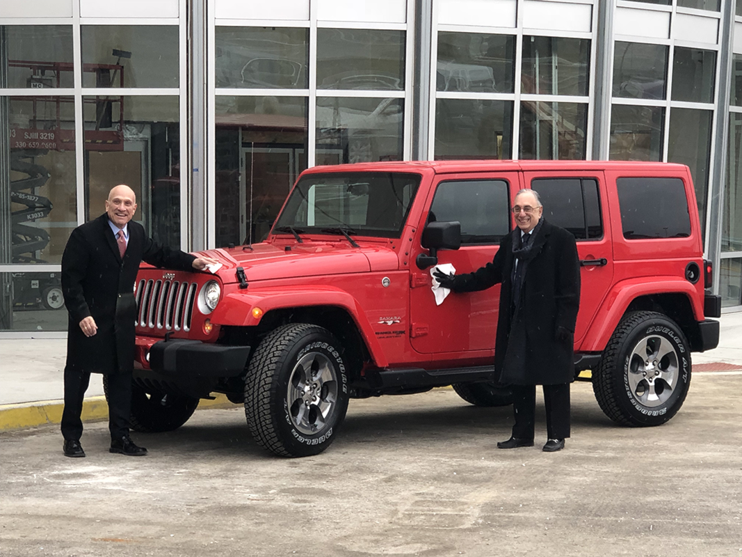 March 26, 2018 - Darvin® Furniture, Chicagoland’s largest furniture and mattress store, 15400 La Grange Road, Orland Park, IL, marked the Grand Opening of its all-new exterior facade and entryway with special activities throughout March, including the drawing to win the 2018 Jeep and the $500 gas card.
