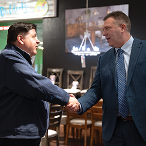 2025 - Governor Pritzker visits Darvin Furniture