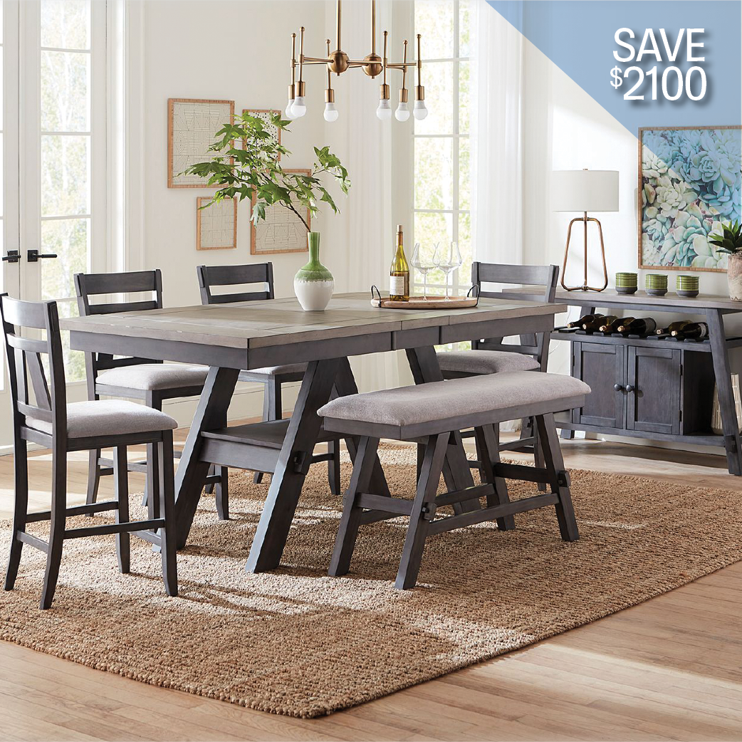 NEW 5 PC Counter Height Dining Set