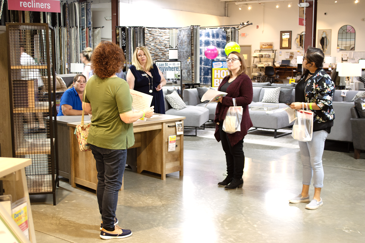 Scavenger Hunt at 2019 Wine Tasting Popup Workshop at Darvin Furniture & Mattress