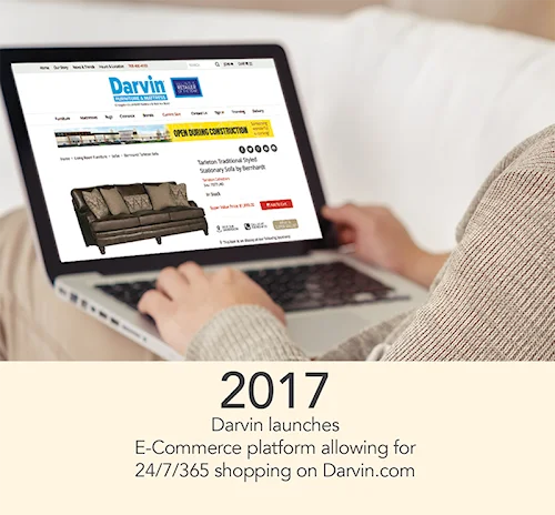 Darvin Furniture & Mattress launches E-Commerce platform allowing for 24/7/365 shopping on Darvin.com