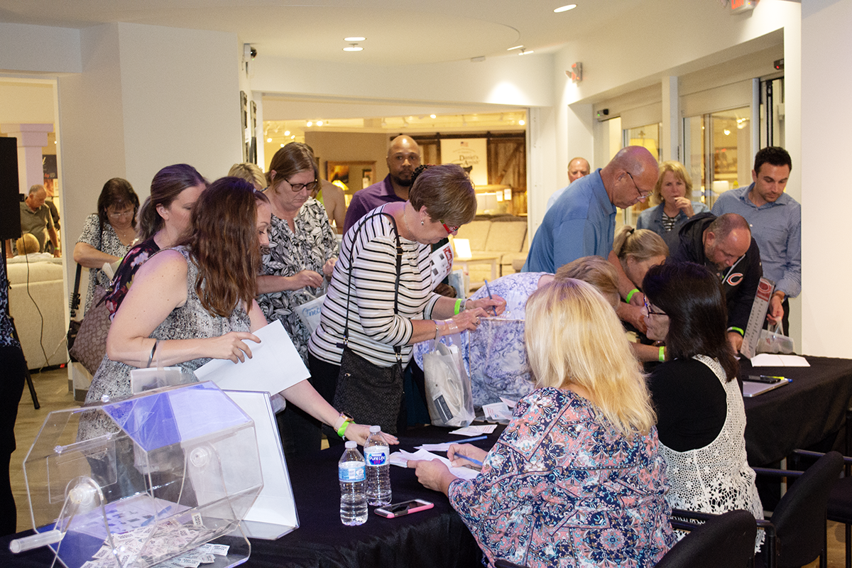 Signin at 2019 Wine Tasting Popup Workshop at Darvin Furniture & Mattress