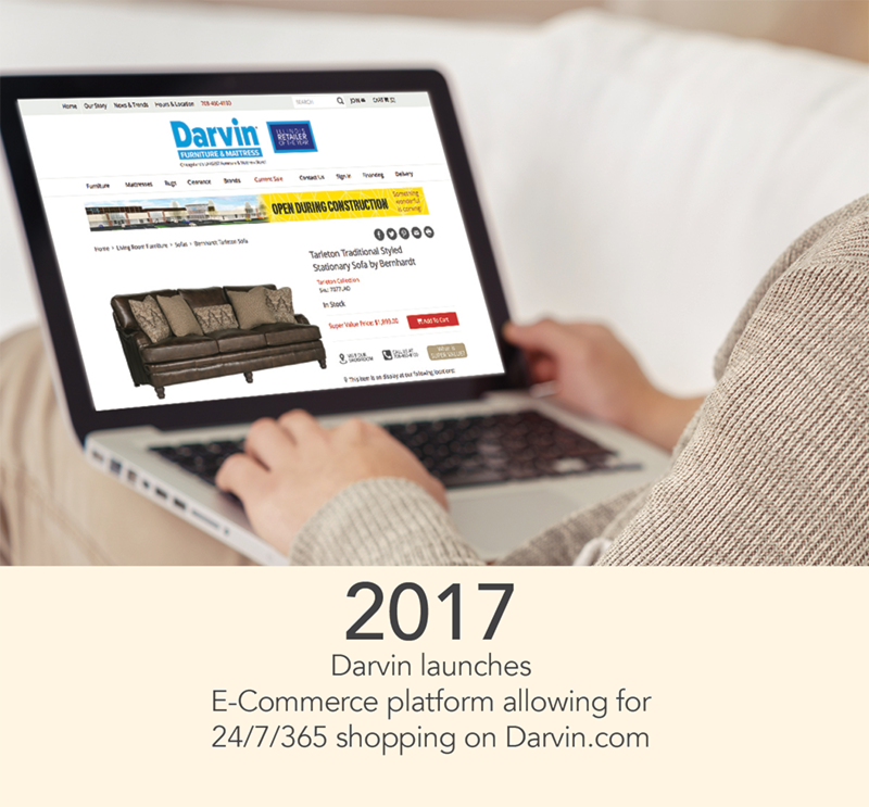 2017 - Darvin launches 
E-Commerce platform