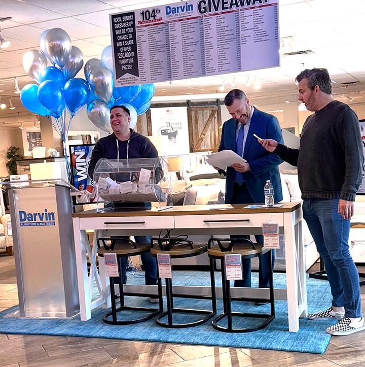 2024 - 104th Anniversary Furniture Giveaway at Darvin